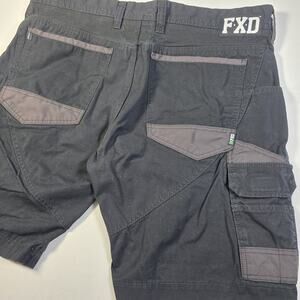FXD WS-1 Mens Size 40 Black Cargo Work Shorts DURA500 Utility Canvas Workwear